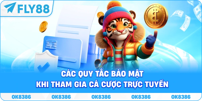 Infographic các quy tắc bảo mật khi tham gia cá cược trực tuyến.